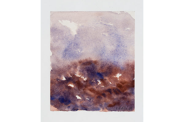 Transported XX, Watercolour on Saint Armand, 5x6 in.